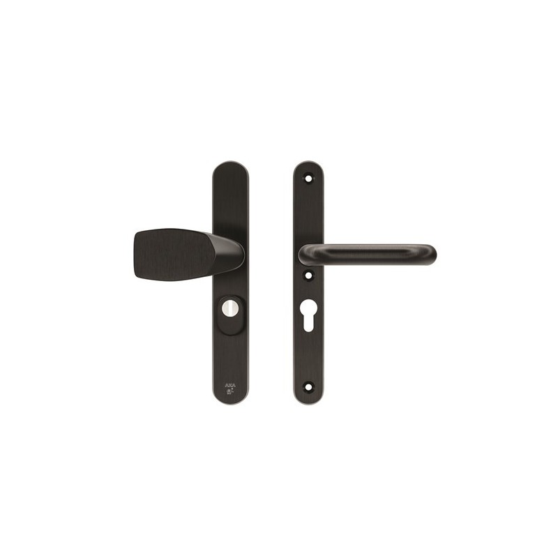 AXA Veiligheidsbeslag Oval Plus smal Wing-knop+kruk U PC55 anti-kerntrek zwart
