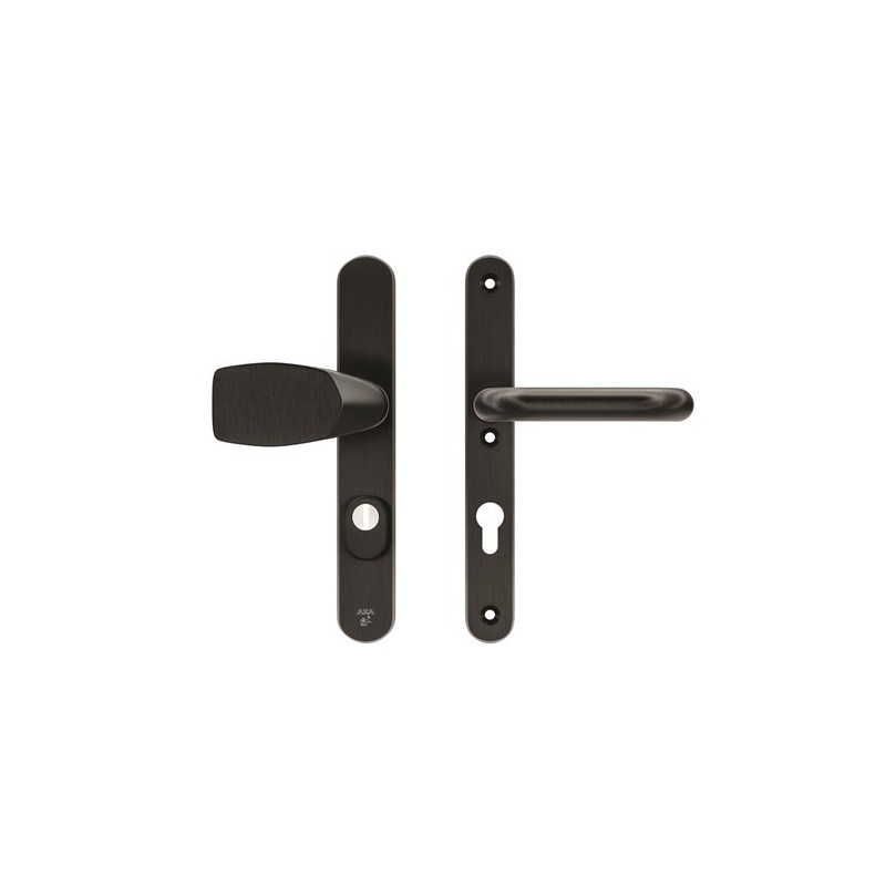 AXA Veiligheidsbeslag Oval Plus smal Wing-knop+kruk U PC72 anti-kerntrek zwart