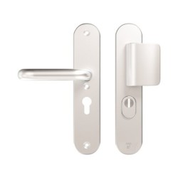 AXA Veiligheidsbeslag Oval Plus D-duwer+kruk U PC55 anti-kerntrek F1