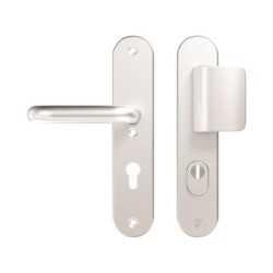 AXA Veiligheidsbeslag Oval Plus D-duwer+kruk U PC72 anti-kerntrek F1