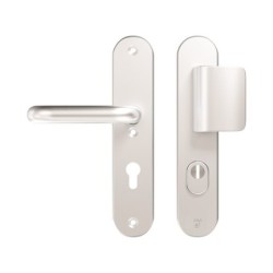 AXA Veiligheidsbeslag Oval Plus D-duwer+kruk U PC92 anti-kerntrek F1