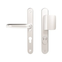 AXA Veiligheidsbeslag Oval Plus smal D-duwer+kruk U PC72 anti-kerntrek F1
