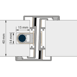 Alprokon Deurnaald 140 Brandwerend - 2115mm - DIN LS - Deurdikte 40mm - Slottype 600 U20