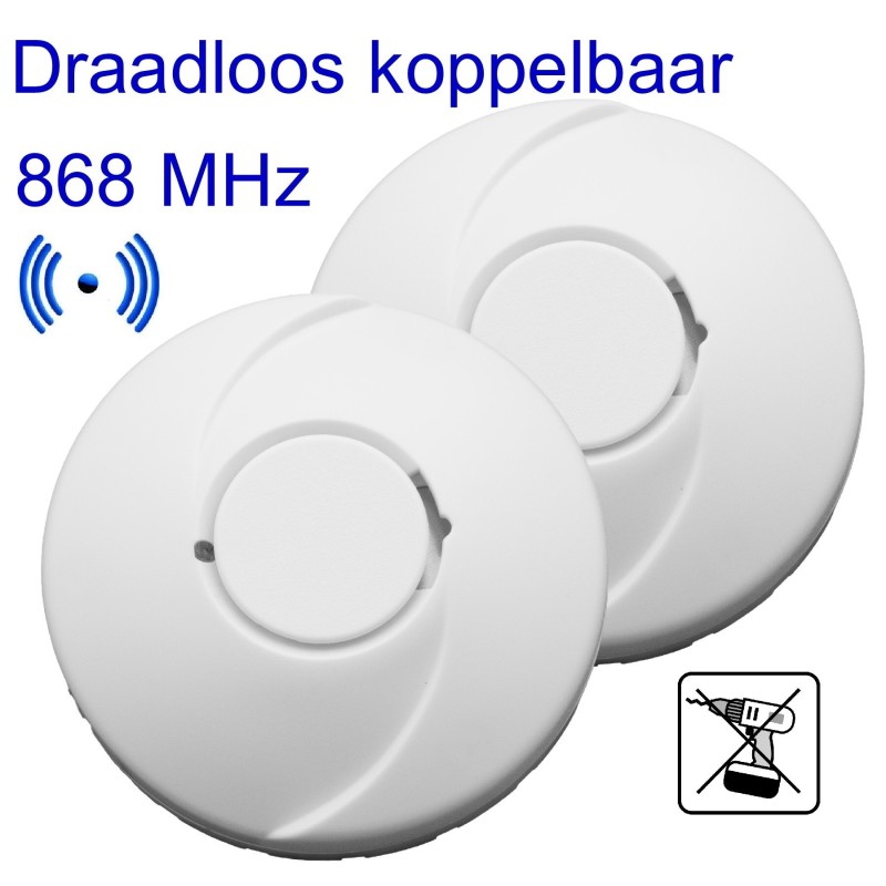 Fito Fit-10YRF Rookmelder - Draadloos Koppelbaar Fito Fit-10YRF Rookmelder - Draadloos Koppelbaar