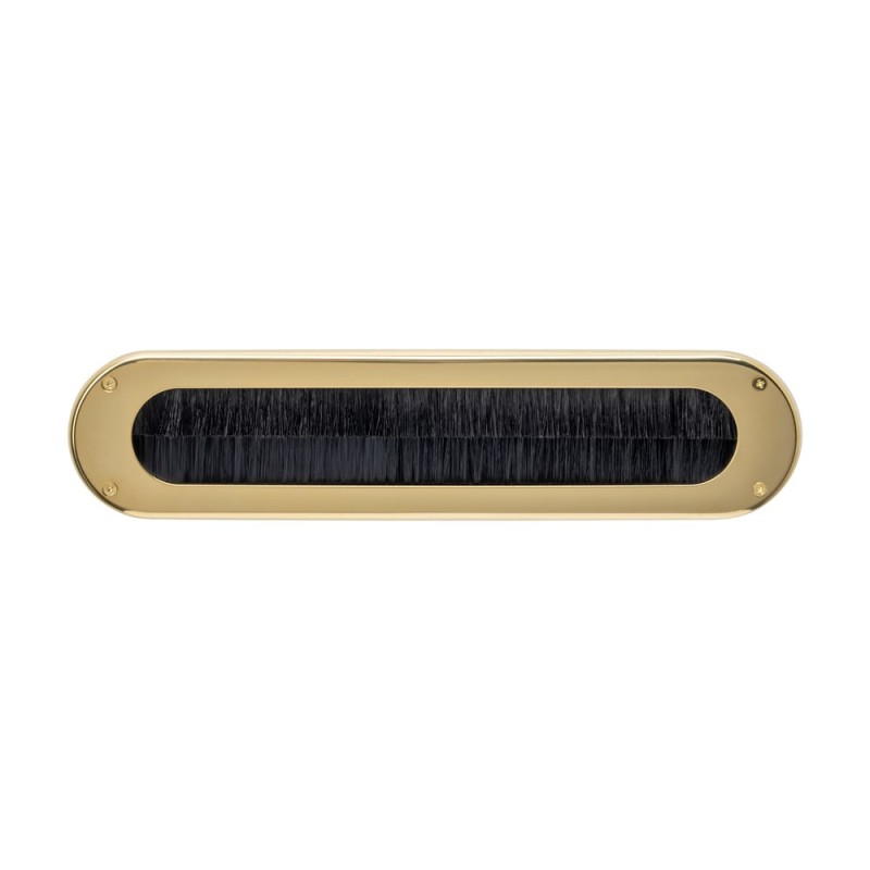 INTERSTEEL Tochtwering ovaal 340x80mm PVD messingkleur INTERSTEEL Tochtwering ovaal 340x80mm PVD messingkleur