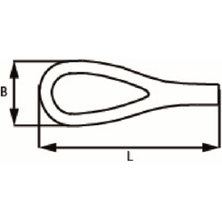 5mm 19x6mm Ms Vernikkeld 1M