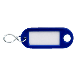 DX Sleutellabel kunststof Blauw - 100 stuks