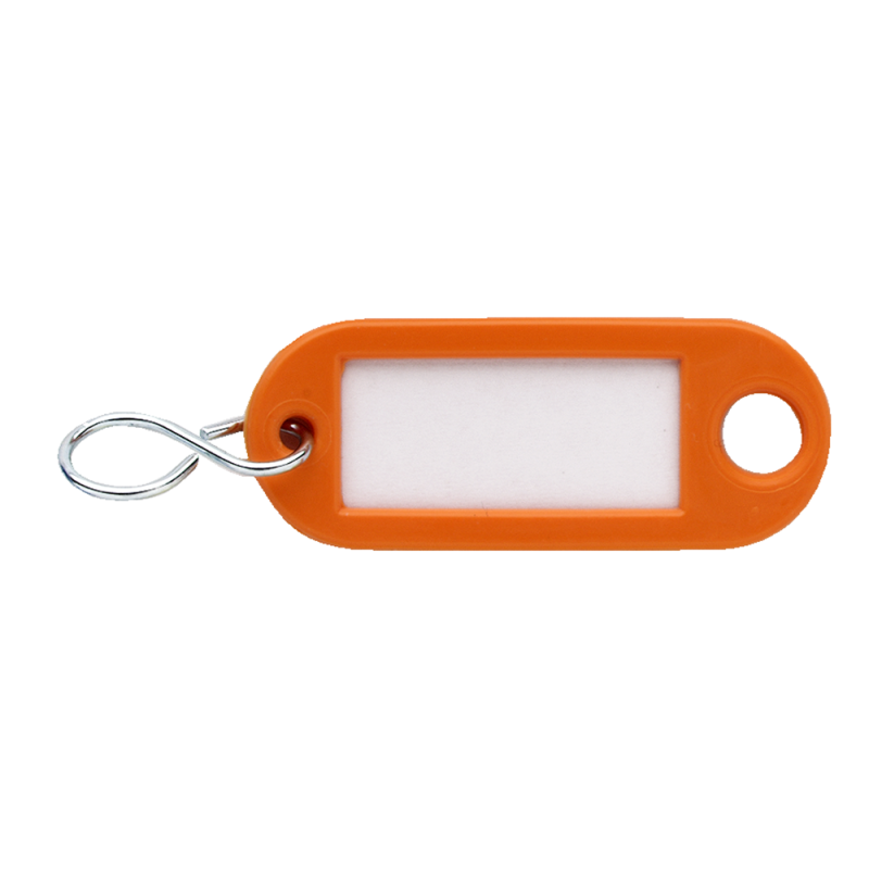 DX Sleutellabel kunststof Oranje - 100 stuks DX Sleutellabel kunststof Oranje - 100 stuks