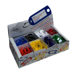 DX Sleutellabel Doos 8 Kleuren 200 stuks