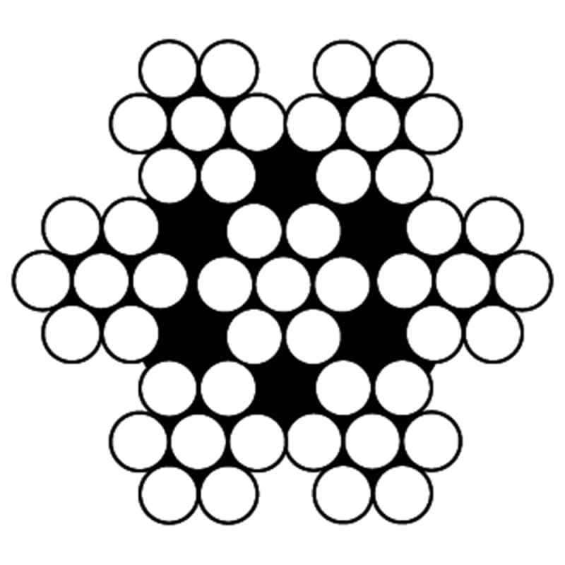 Staalkabel 707 6Mm 7X7 Rvs316 Rol 100M