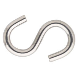 S-Haak 4Mm L40Mm Open Rvs