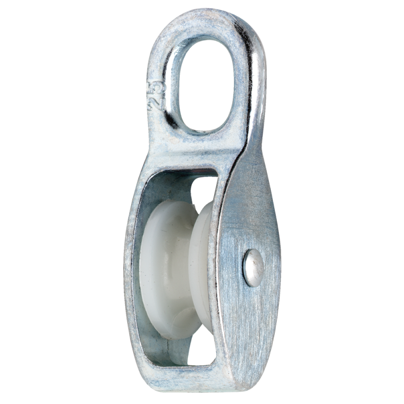 Katrol 951-08E Verzinkt - Nylon Rol 8x30mm