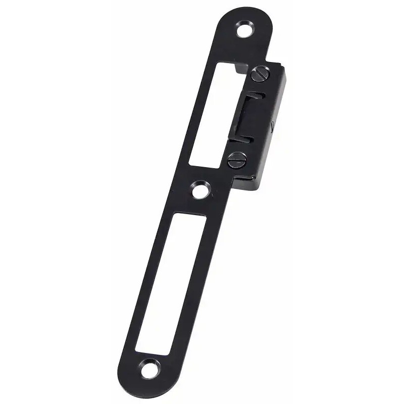 HMB 706380Z Verstelbare Sluitplaat - Dag- En Nachtschoot - Korte Lip - Din Links - Zwart