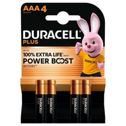 Duracell Batterij MN2400 LR03 AAA+ Potlood - 4/Blister