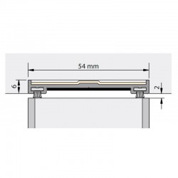 Dorpelprofiel brandwerend aluminium