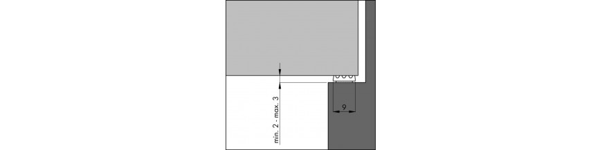 Tochtprofiel inbouw zelfklevend EPDM