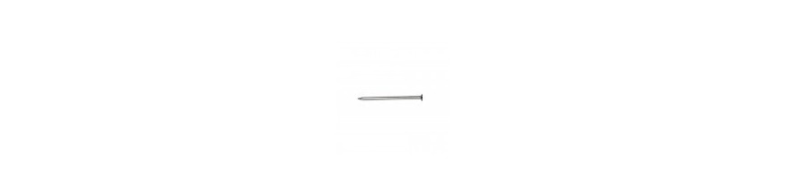 Draadnagel plat geruite kop blank